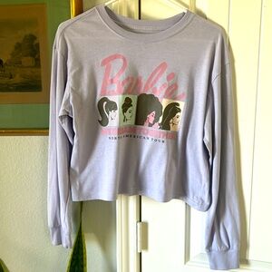 CUTE Barbie tee size XS in pretty lavendar color